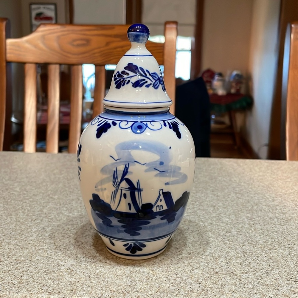 Delft Blue Ginger Jar Vintage